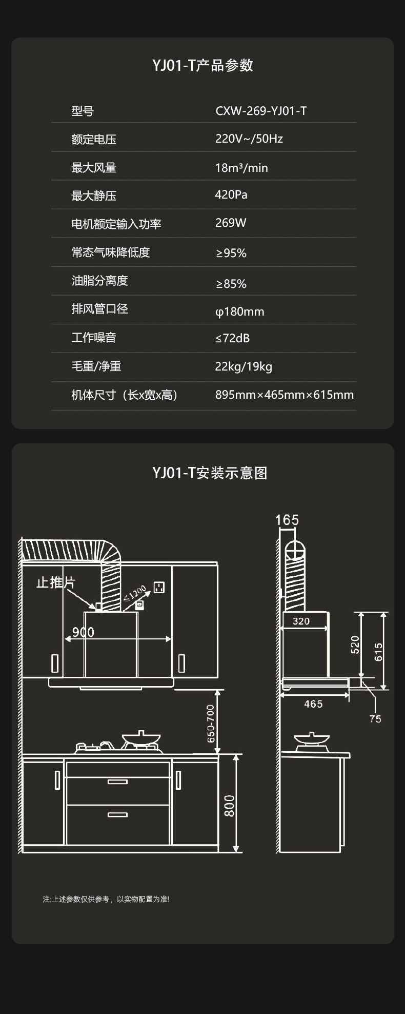 油煙機YJ01-T